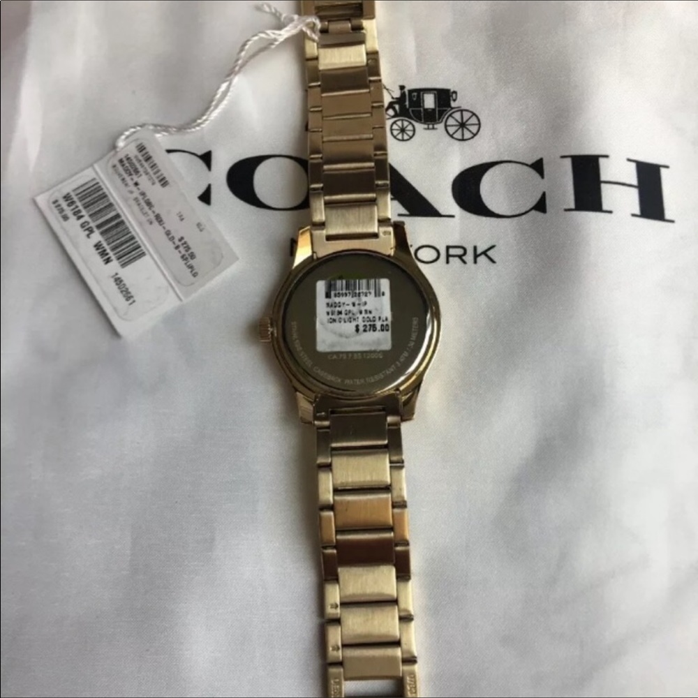 COACH Womens WATCH Maddy GOLD with CRYSTAL… - Picture 7 of 7
